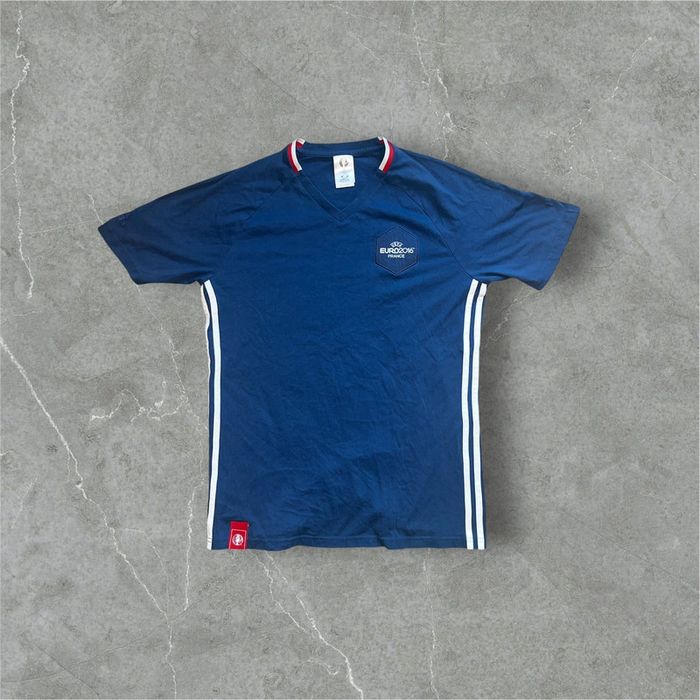 Tee shirt homme vintage Adidas Euro 2016 / Bleu / M / Très bon état