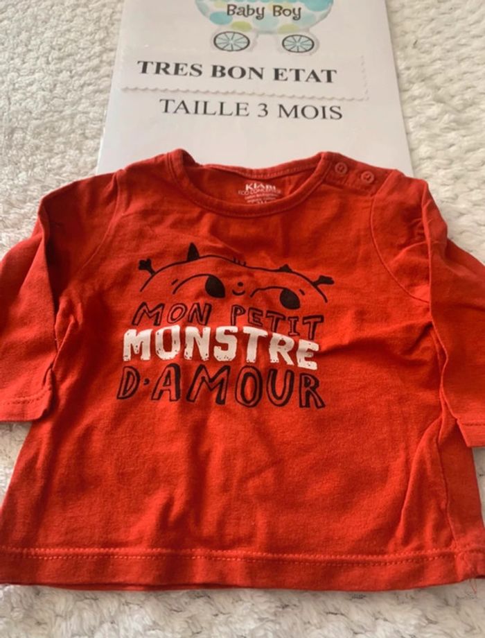 Lot de trois tee-shirts manches longues - photo numéro 3