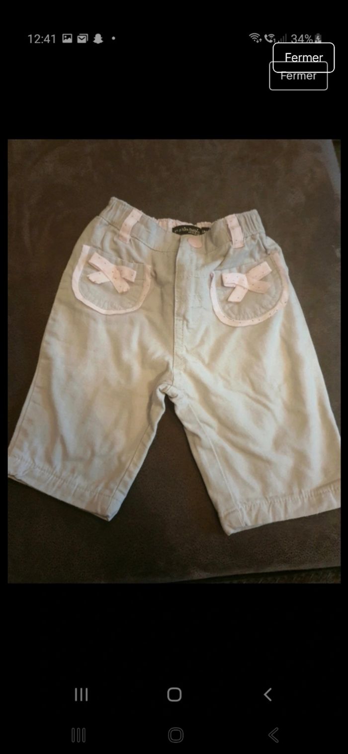 Pantalon fille 3mois