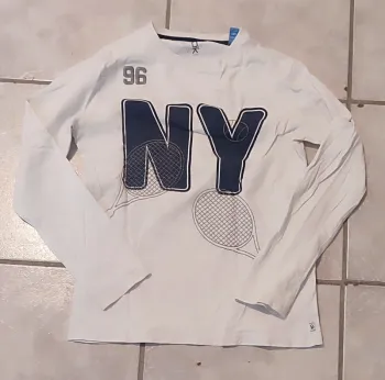 t shirt manches longues 12 ans tennis New York