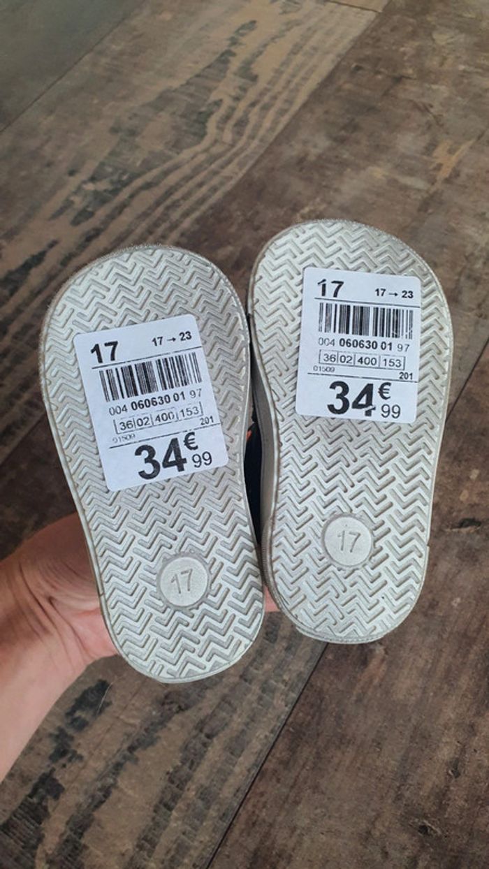 👦 chaussures Pat et Ripaton taille 17, dessus doublure semelle intérieure cuire, neuf 🏷 - photo numéro 3