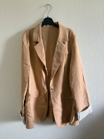 Veste blazer légère beige