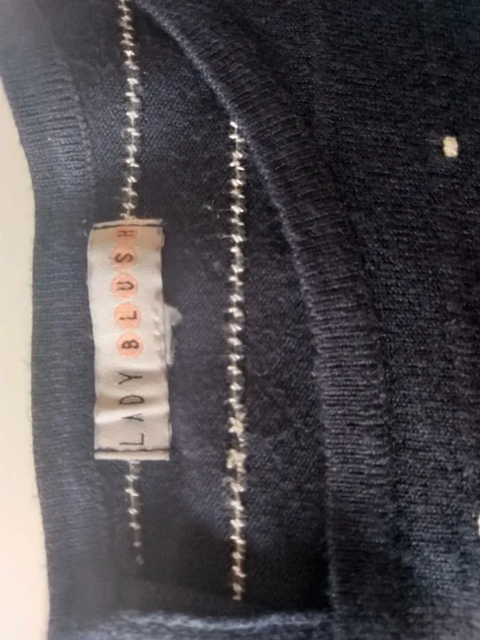 Petit pull fin bleu marine - photo numéro 6