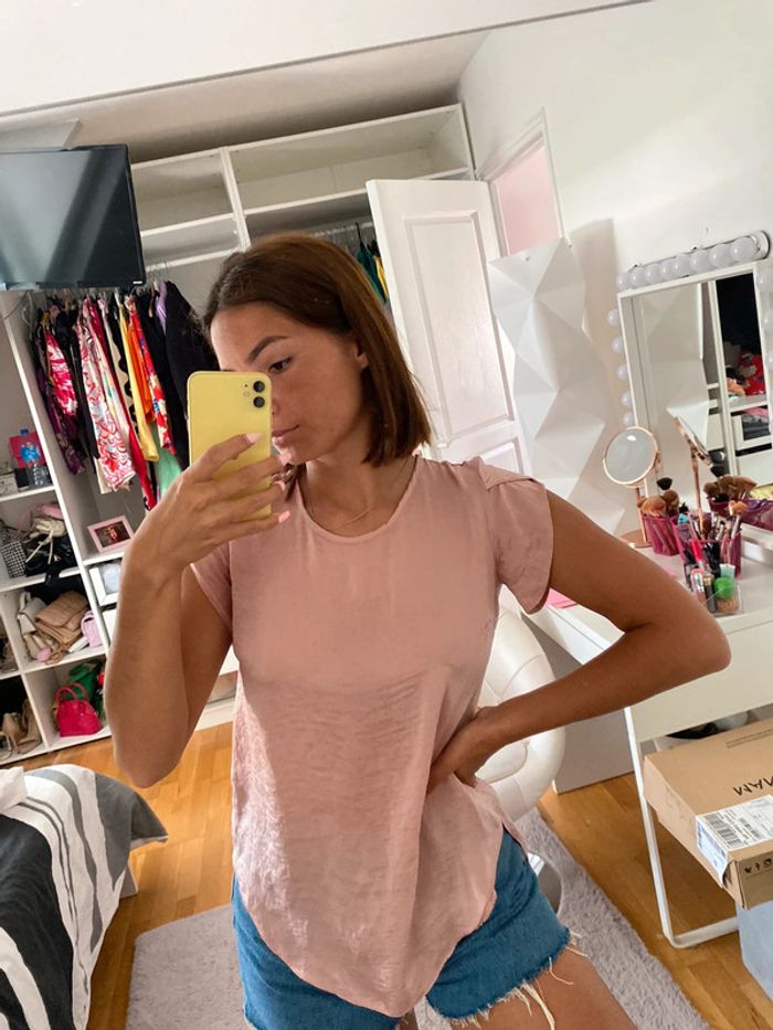 Top tee shirt rose dos nu Primark - photo numéro 2