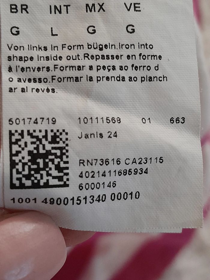 Polo, rayé rose et blanc, taille XL, Marque Hugo Boss - photo numéro 7