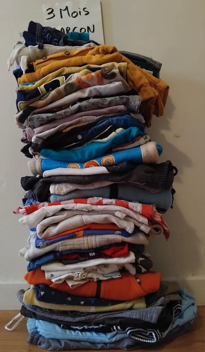 Gros lot vêtements 3 mois garçon +60 articles - photo numéro 20