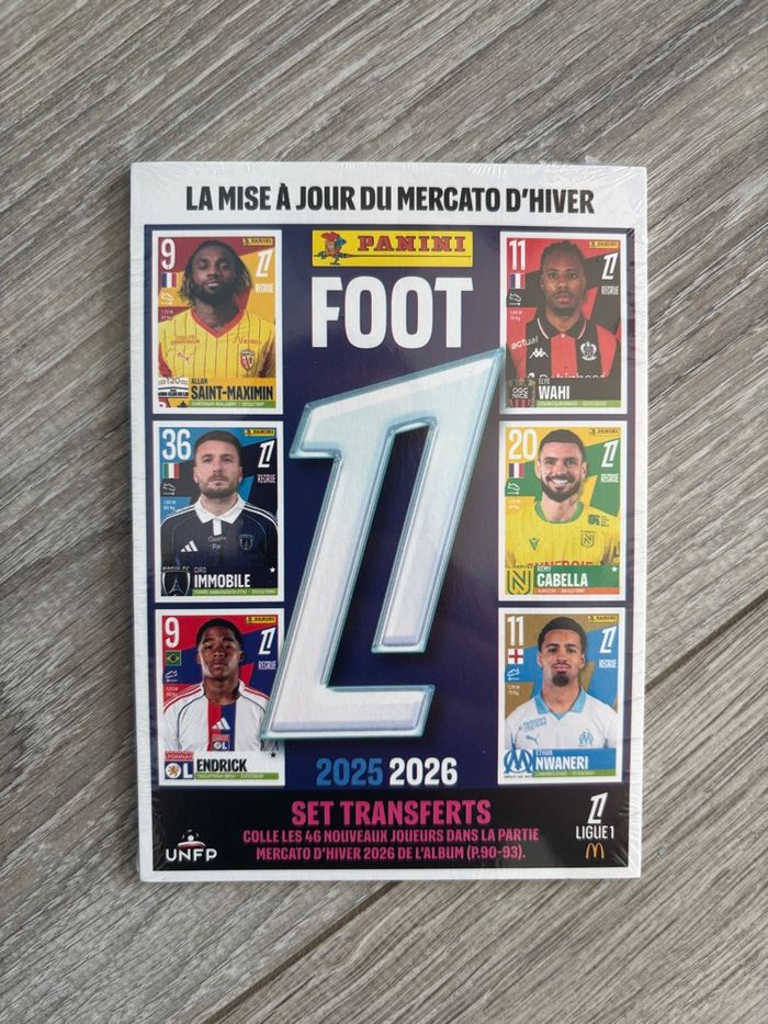 Vignettes Panini - Set Transferts Mercato 2025 2026 Panini Foot Ligue 1 - photo numéro 1