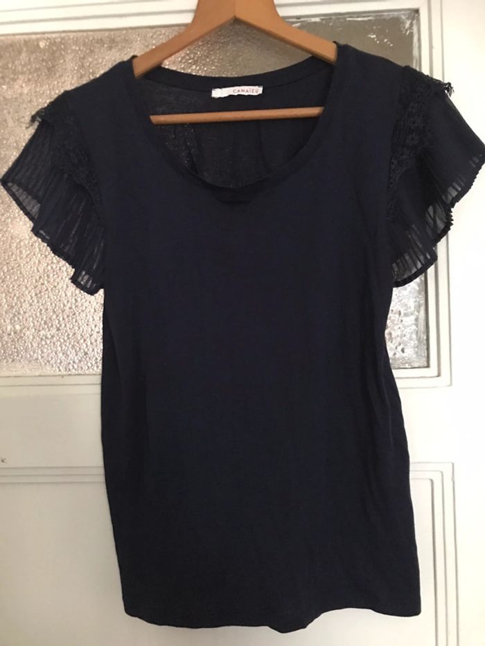 Lot de 3 hauts/t-shirts de marque Camaïeu en taille S et XS - photo numéro 11