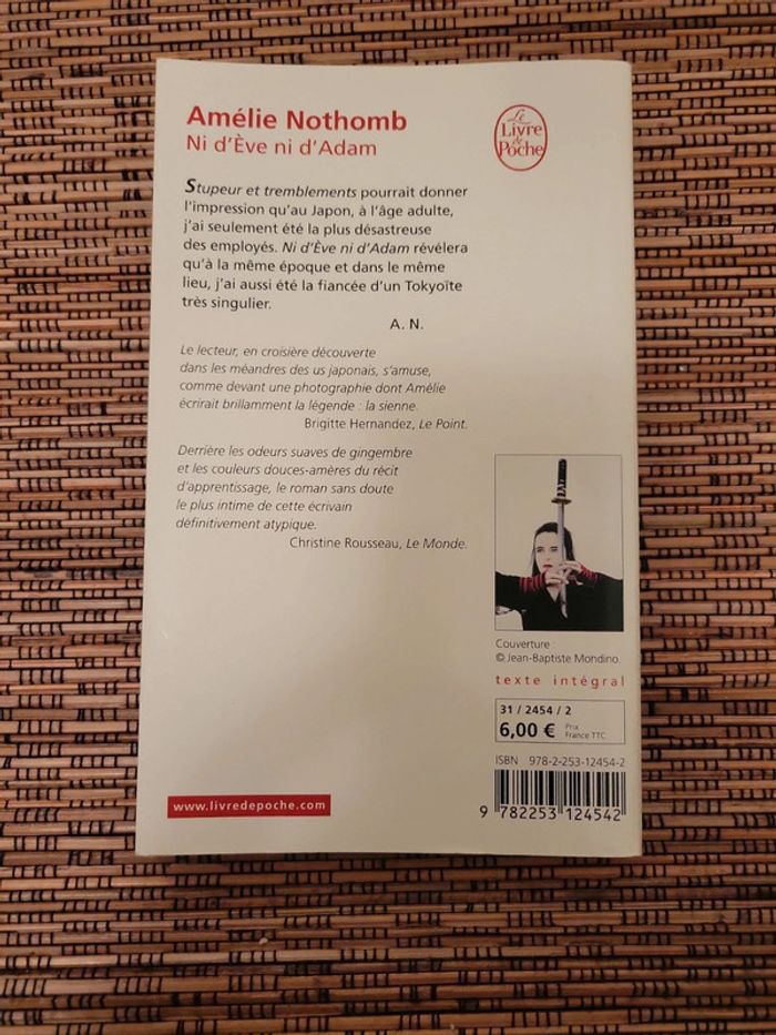 Amelie nothomb - ni d'eve ni d'adam - photo numéro 2