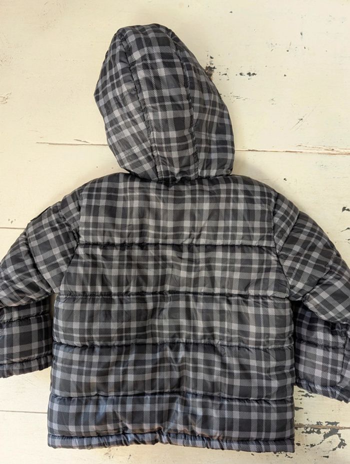Doudoune à carreaux grise Kid Kanai – Taille 3 ans / 94 cm - photo numéro 3