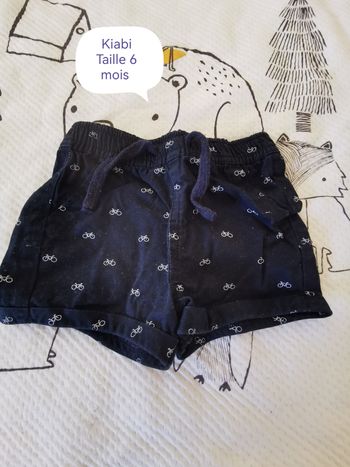 Short été bleu marine