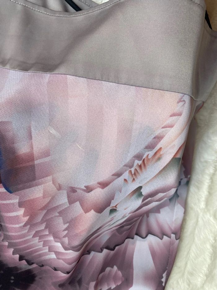 Top blouse manches courtes fluide violet parme lilas taille 38 - photo numéro 7