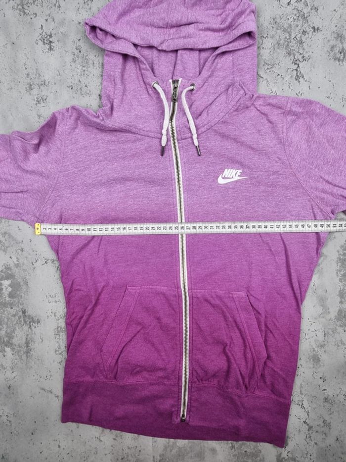 Gilet à capuche Nike zippé rose dégradé – Taille M Femme (mesures en photos) - photo numéro 10