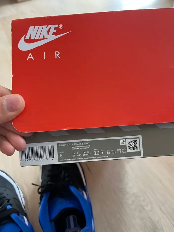 Nike Air Max BW OG White Persan Violet Taille 42,5 - photo numéro 7