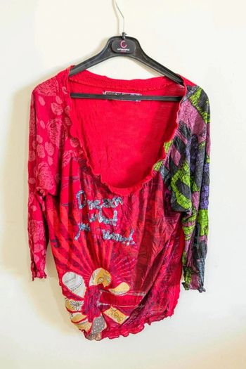 C46 blouse bordeaux Desigual XL