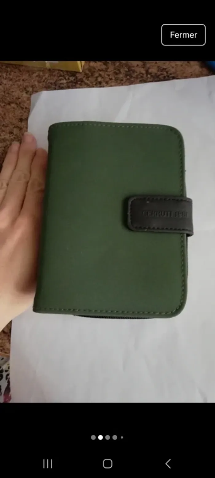 Magnifique porte feuille avec carnet neuf cerruti - photo numéro 2