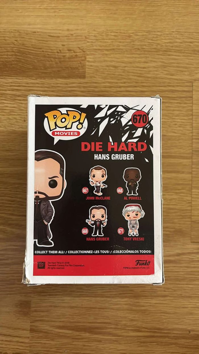 Funko Pop 670 Hans Gruber - photo numéro 3