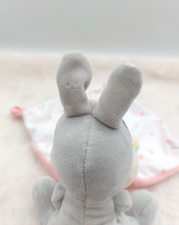 Disney Doudou peluche lapin Panpan Bambi time for hugs Simba toys blanc rose - photo numéro 6