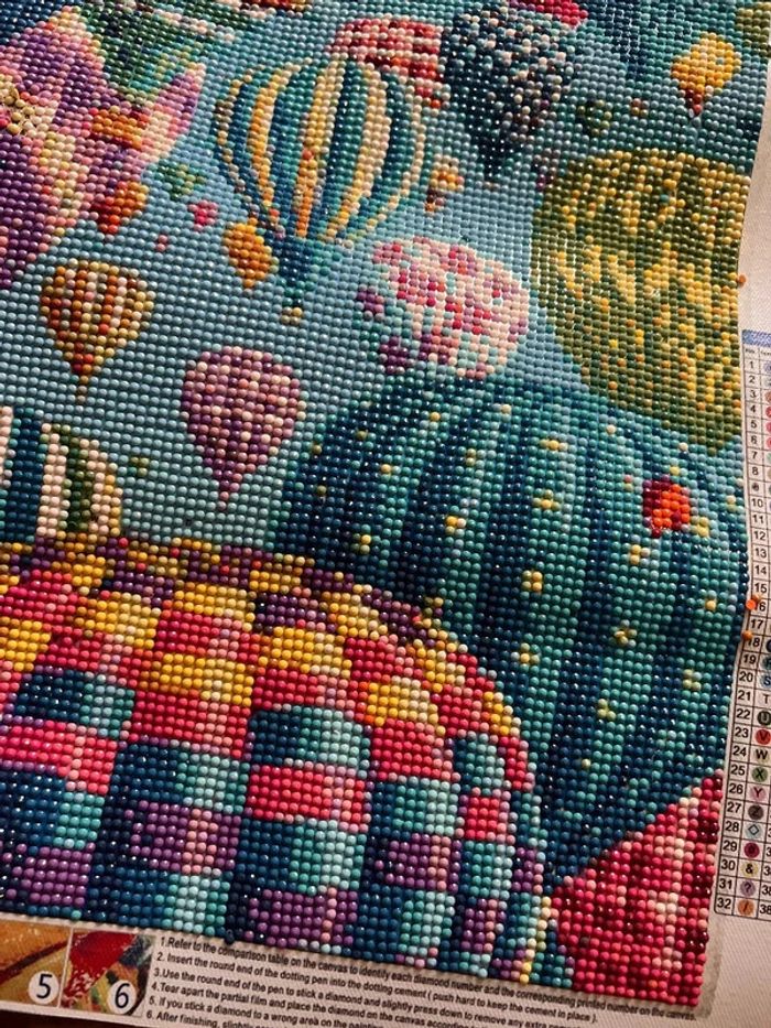 Montgolfière en Diamond Painting - Prêt à briller ! - photo numéro 2