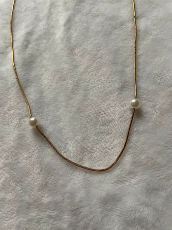 Collier acier inoxydable et perles