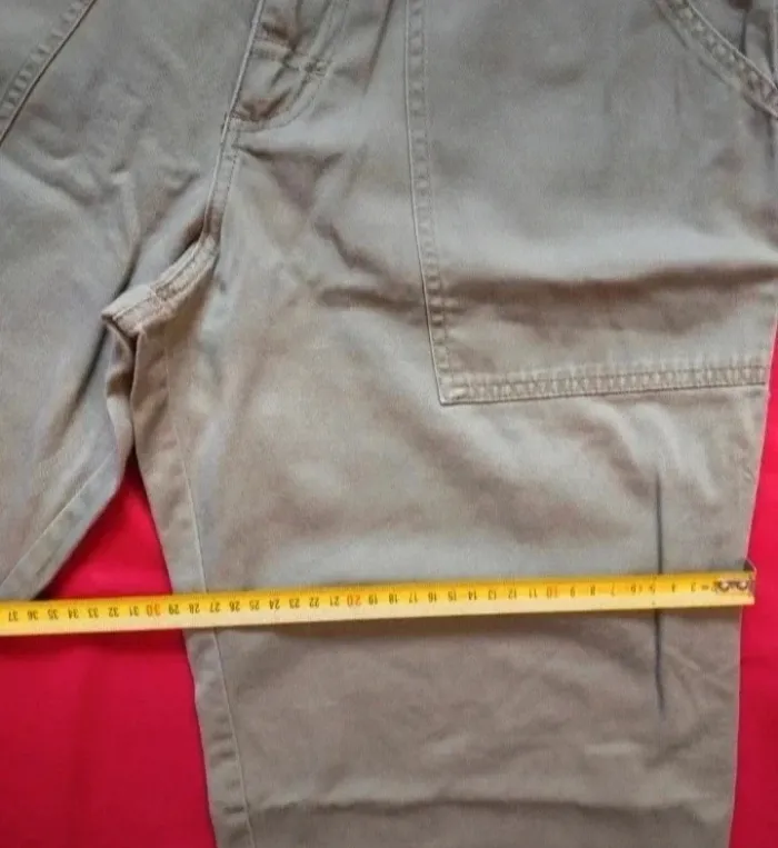 Pantalon kaki jambe large type cargo buggy - photo numéro 9