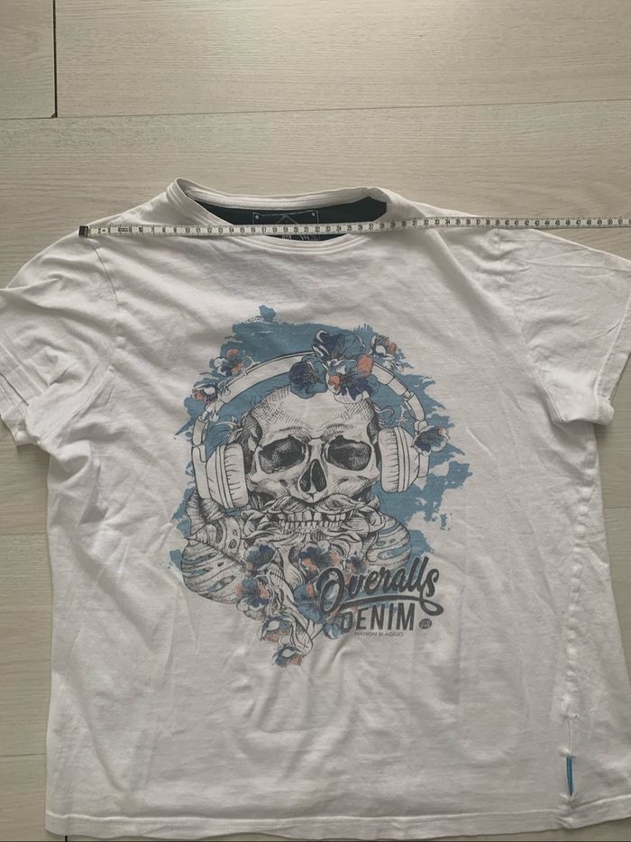 T-shirt Blanc imprimé taille S - photo numéro 2
