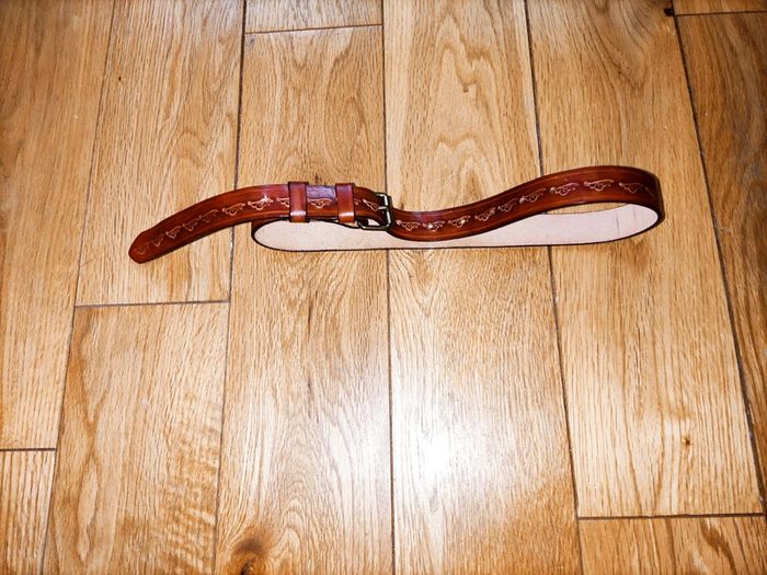 💫 Ceinture garçon cuir marron TBE 💫