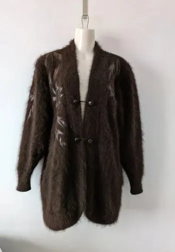 Veste brodé en angora - Vintage - Femme RomanTique - taille M