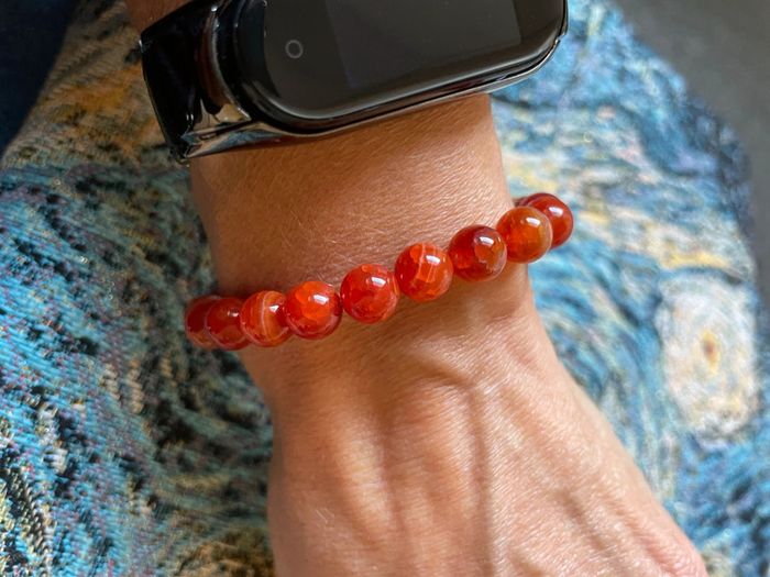 Bracelet en agate veine - photo numéro 4