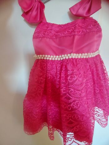 Robe princesse fille fushia 2ans