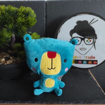 Make Believe Ideas Ldt Peluche Ours Bleu Turquoise Jaune Rouge #geektradedoudou