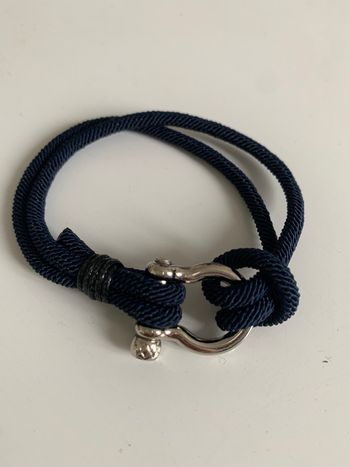 Bracelet marine et argentée 