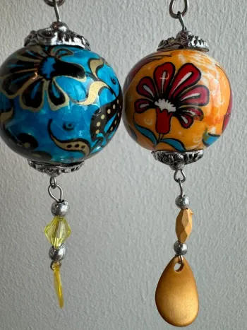 Lot de 2 porte-clés de fabrication artisanale