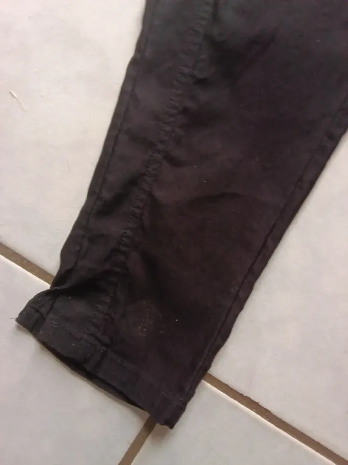 Pantalon léger noir femme taille élastique 48 - photo numéro 5
