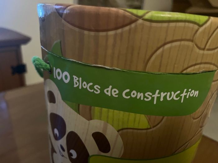 Baril de 97  pièces de construction en bois Okoïa 18 mois - photo numéro 4