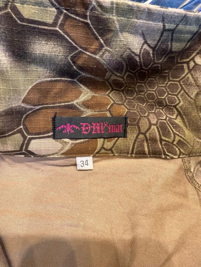 chemise t-shirt manches longues dmoniac camo kryptek highlander Taille 34 neuf - photo numéro 2