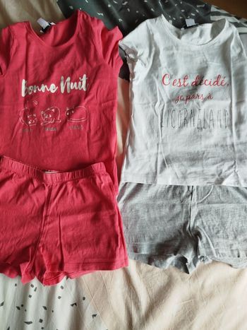 Pyjama short 5-6 ans