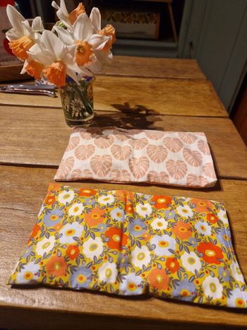 Lot 2 Bouillottes graines de lin 