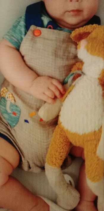 Ensemble salopette t.shirt Moulin Roty les Papoum 3 mois