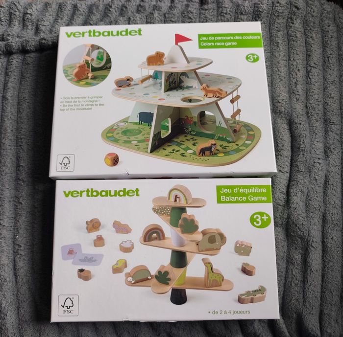Jeux de société en bois Vertbaudet