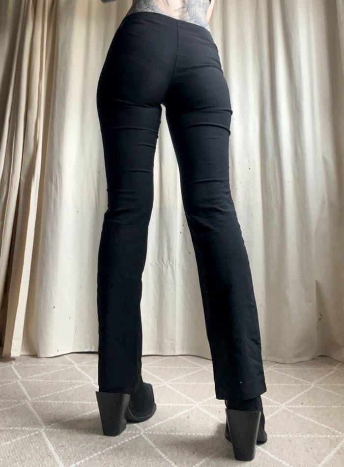 Pantalon droit moulant Goth Officecore vintage 90s - Taille S/M - photo numéro 3
