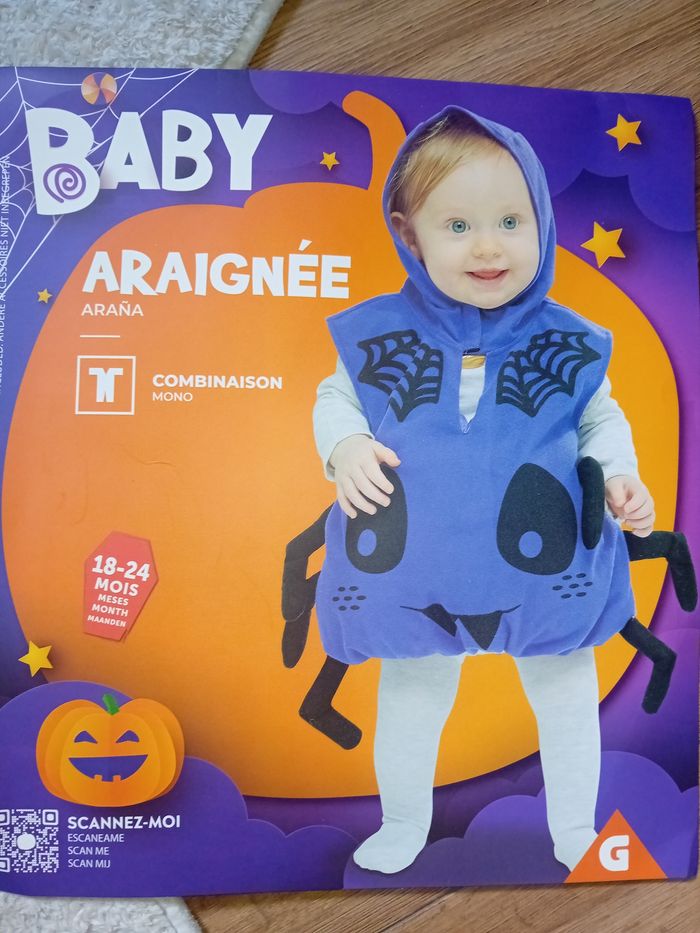 Deguisement araignée baby hallowen