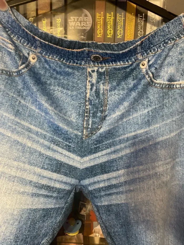 superbe leggings effet jean taille 1xl 48/50 neuf - photo numéro 3
