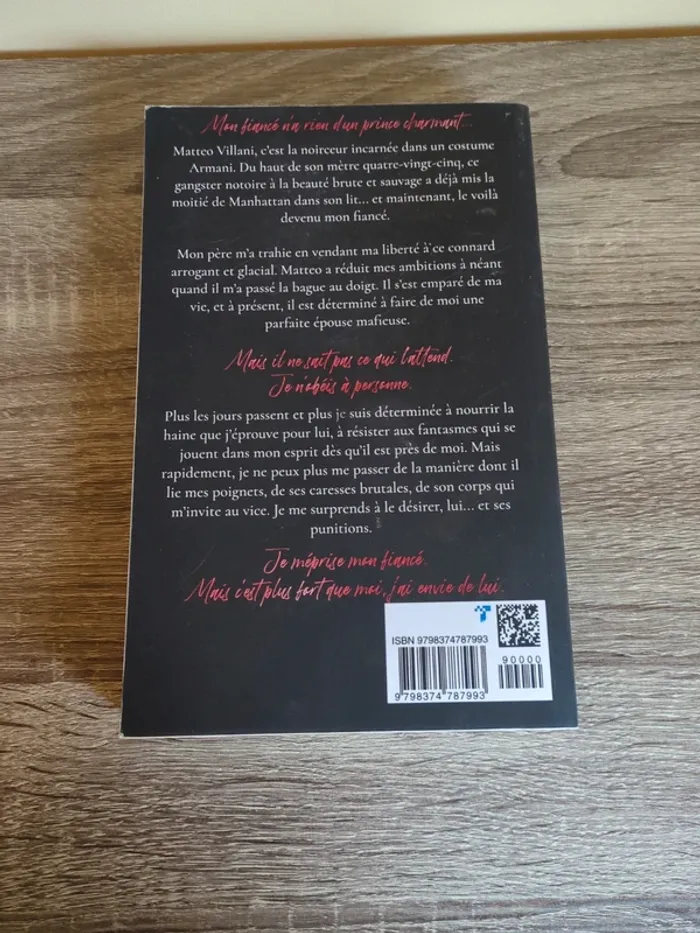 Livre dark romance Un chef sauvage de Kristen Luciani - photo numéro 2