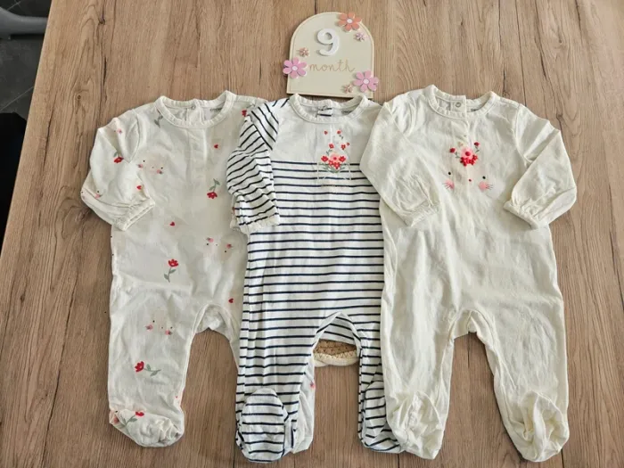 Lot de 3 pyjama légers 9 mois