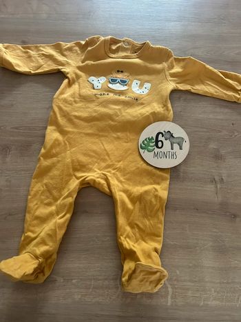 Pyjama coton jaune Girafe 🦒