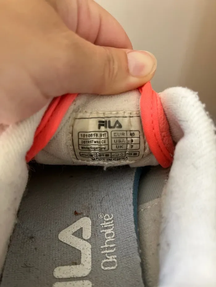 Baskets Fila blanches 40 - photo numéro 8