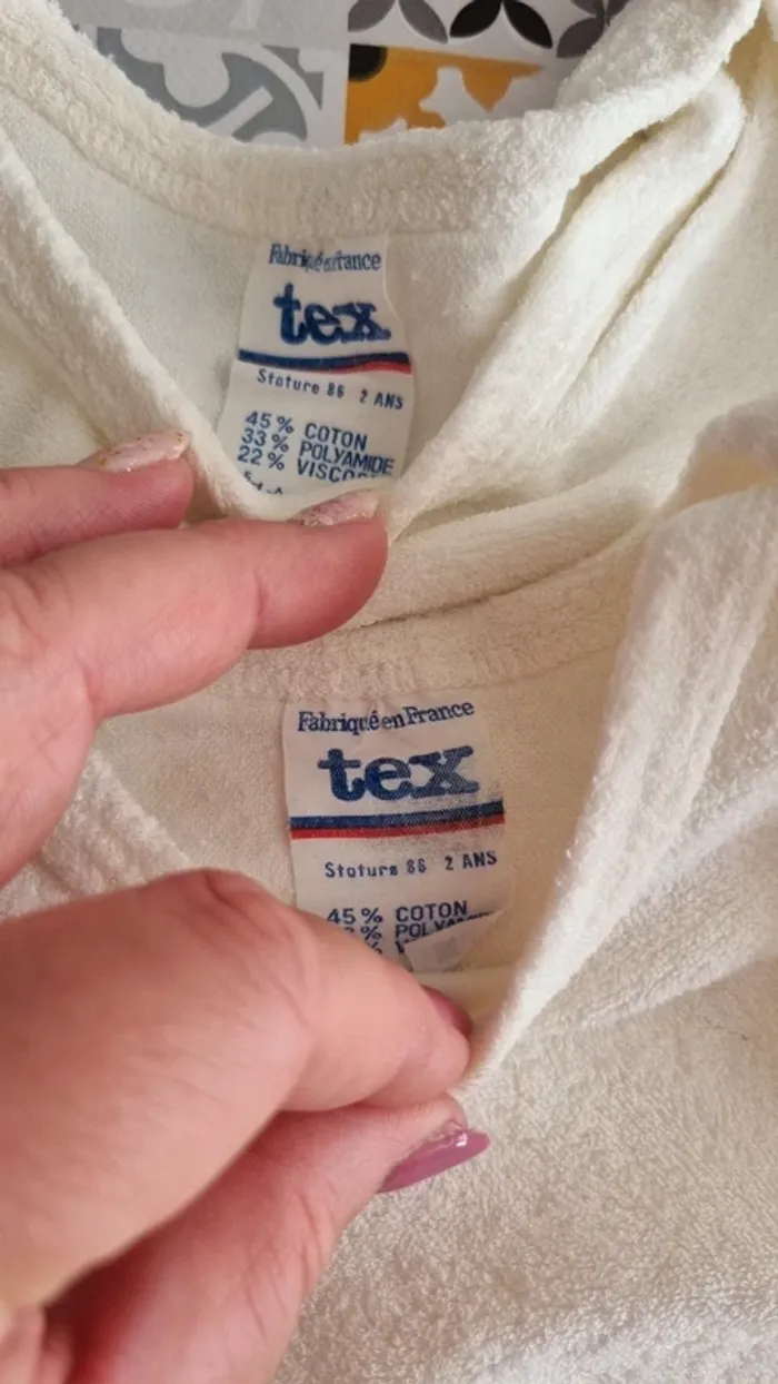 6 body manche courte style éponge taille 2 ans - Tex - photo numéro 5
