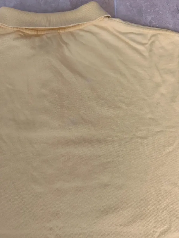 Polo Ralph Lauren homme 2XB jaune logo marine état moyen - photo numéro 17