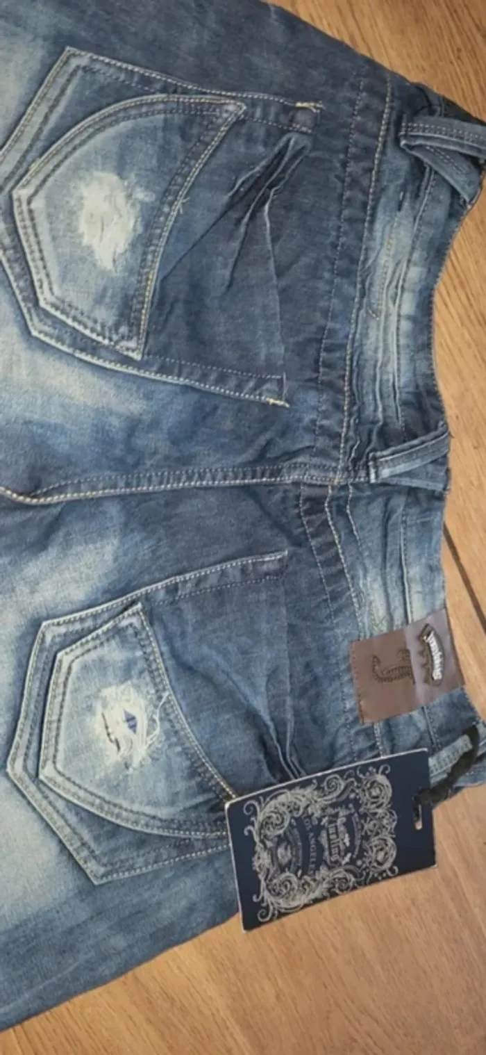 Jeans homme neuf Justing effet usé - photo numéro 13